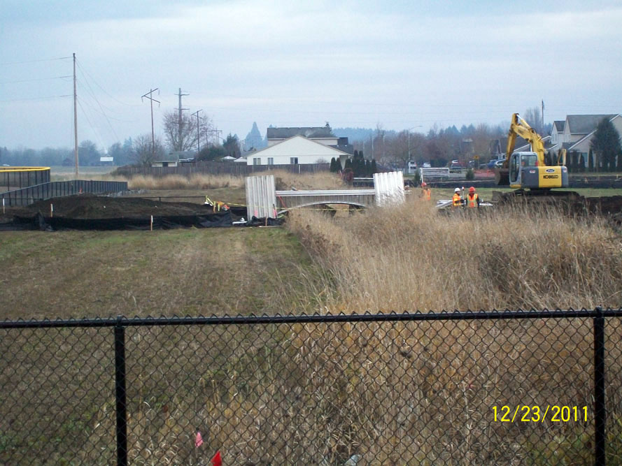 Forest Grove High School - Equipment on site