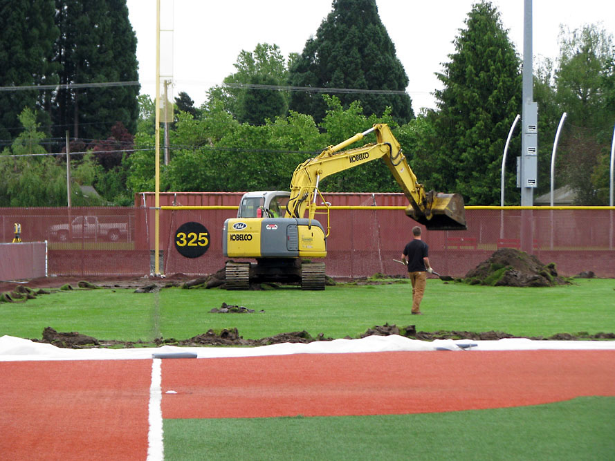 Linfield College - New Outfield for Baseball Field - Slide 3